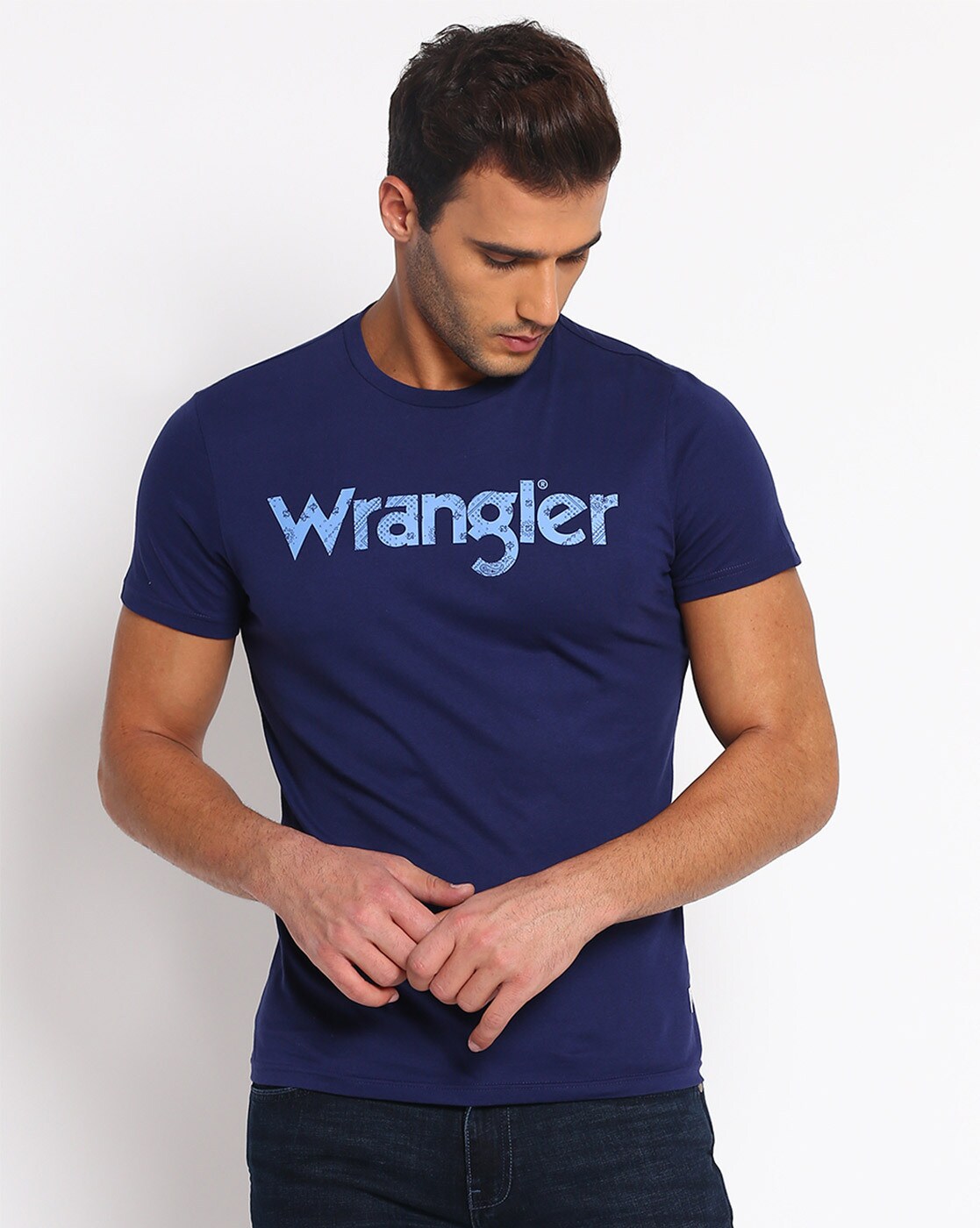Buy Navy Tshirts for Men by Wrangler Online 