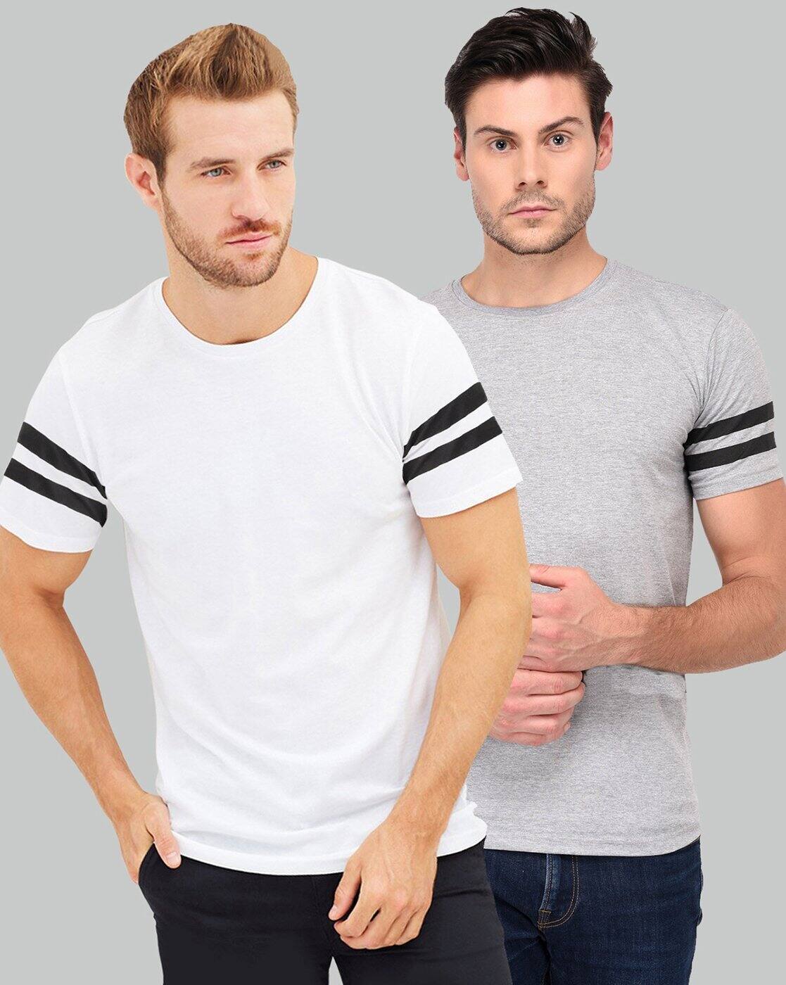 White Tshirts for Men by TRENDS TOWER 