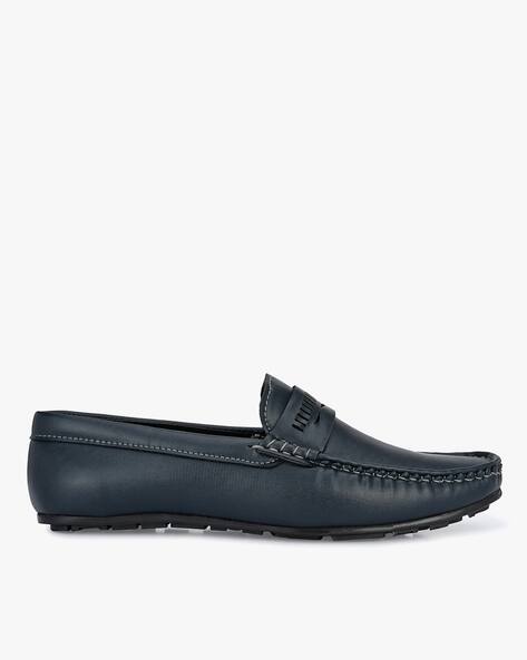 EL PASO Driver Loafers with Cutout Saddle Strip