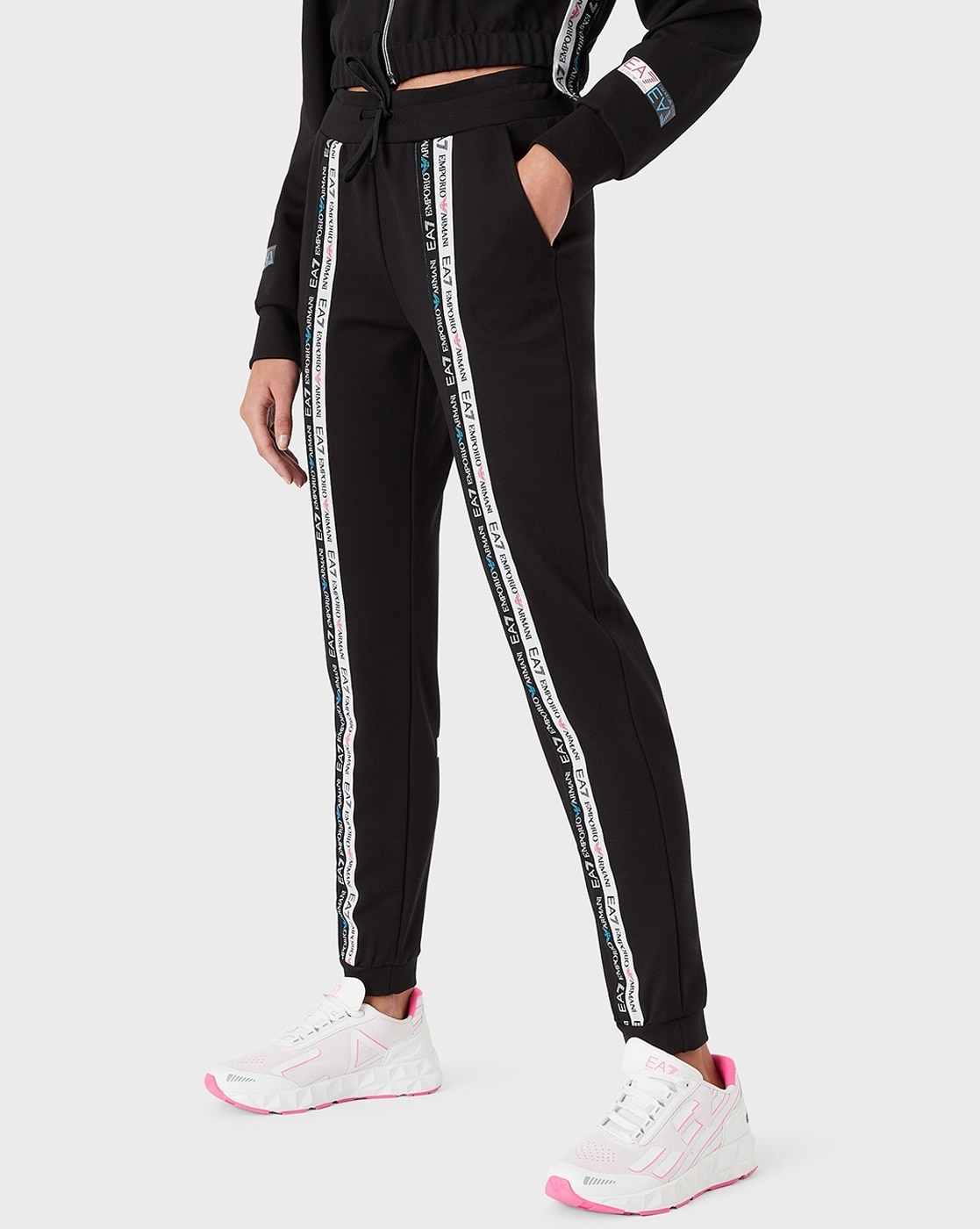 Buy Black Track Pants for Women by EA7 Emporio Armani Online 