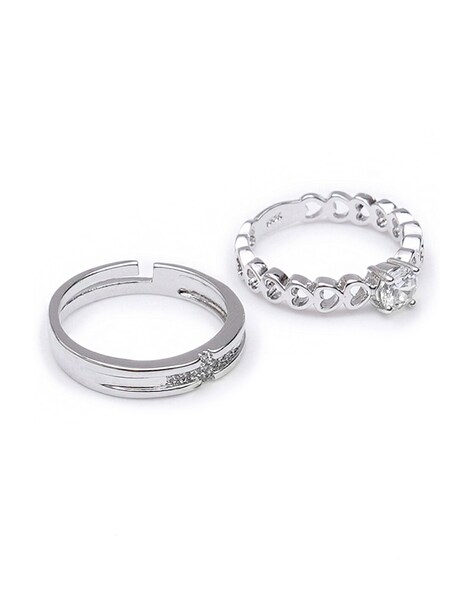 Buy Romantic 950 Platinum And Diamond Heart Ring at Best Price | Tanishq UAE