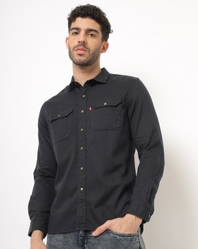 levis black shirt price