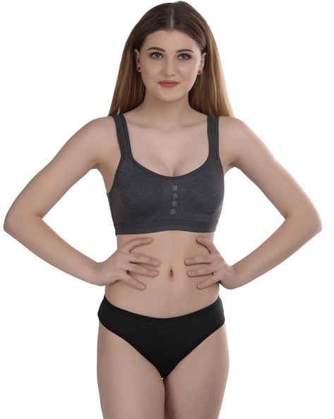 Buy Grey Lingerie Sets for Women by AROUSY Online