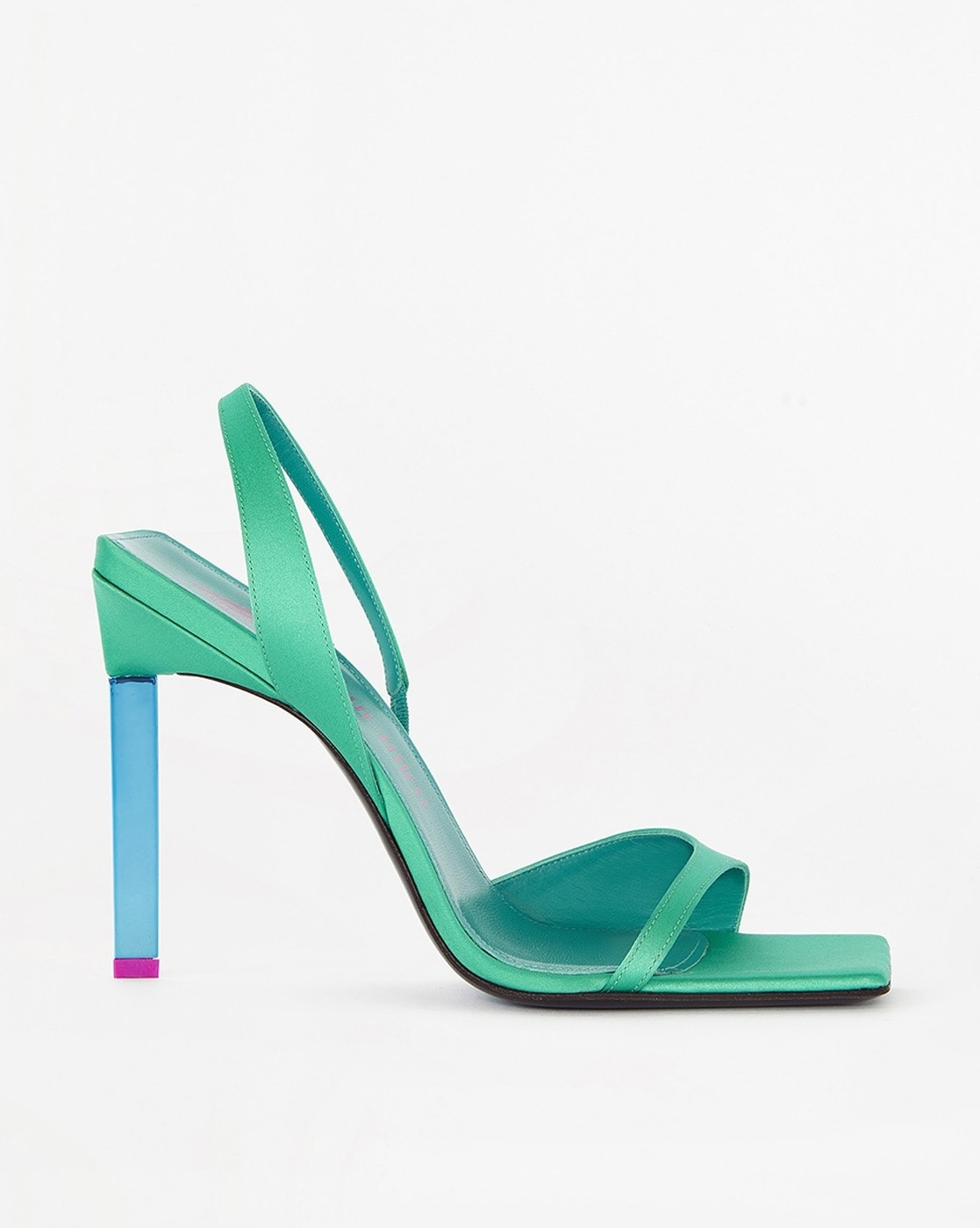 Buy The Attico Ginger 105 mm Slingback Stilettos Emerald Green