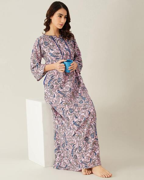 Buy Pink Nightshirts&Nighties for Women by The Kaftan Company