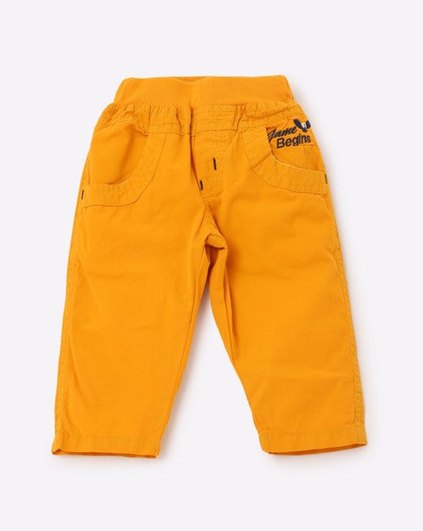 Cotton Trousers with Elasticated Waist