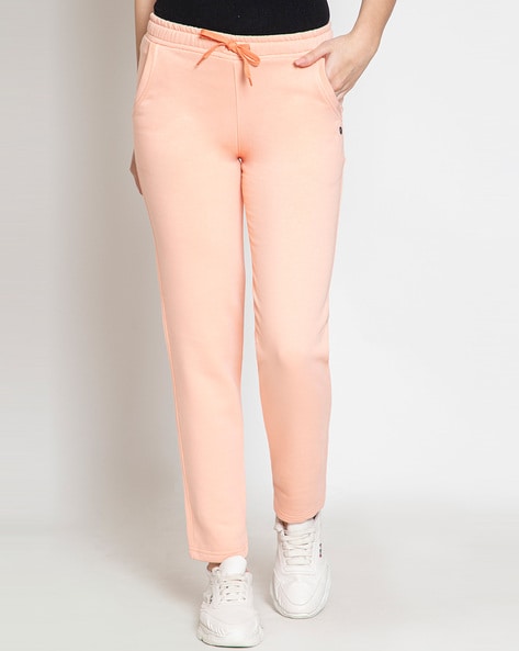 Buy Peach Track Pants for Women by Femea Online