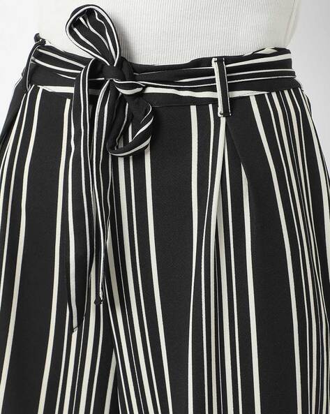 Jade Black and White Stripes Premium Wool Blend Pant For Men.