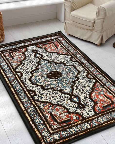 Buy Black Rugs, Carpets & Dhurries for Home & Kitchen by AAZEEM