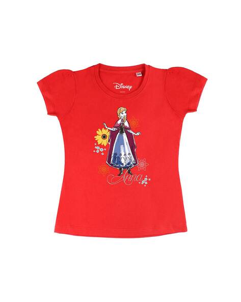 Buy Red Tshirts for Girls by Disney By 