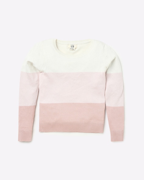 Peach top pink sweater