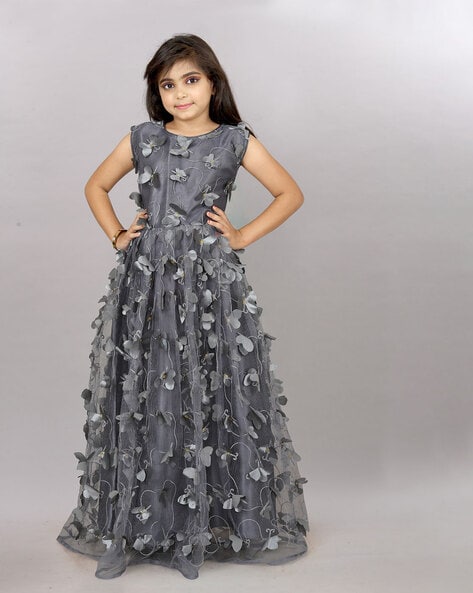 European Style Bead Night Dress for Kids Bow Knee Length Birthday Dress for  Girls Multi-Layer Mesh for 10 Years Girl Dresses