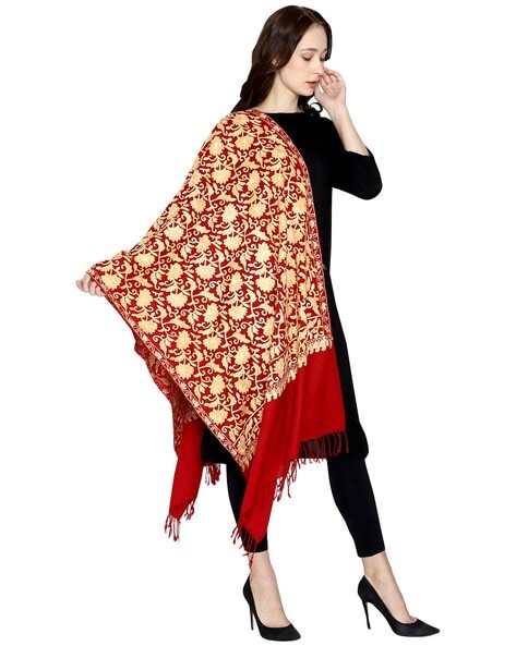 Kashmiri Embroidered Stole Price in India