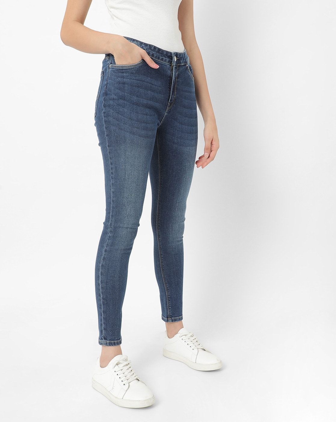 Buy Indigo Jeans u0026 Jeggings for Women by LEE COOPER Online | Ajio.com