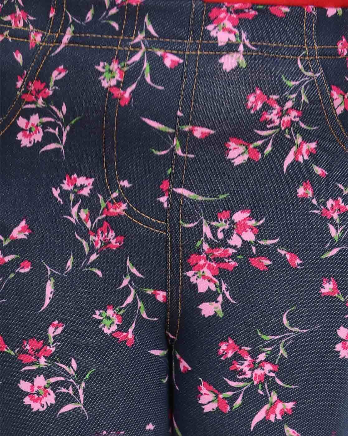 Pack of 2 Floral Print Leggings with Insert Pockets