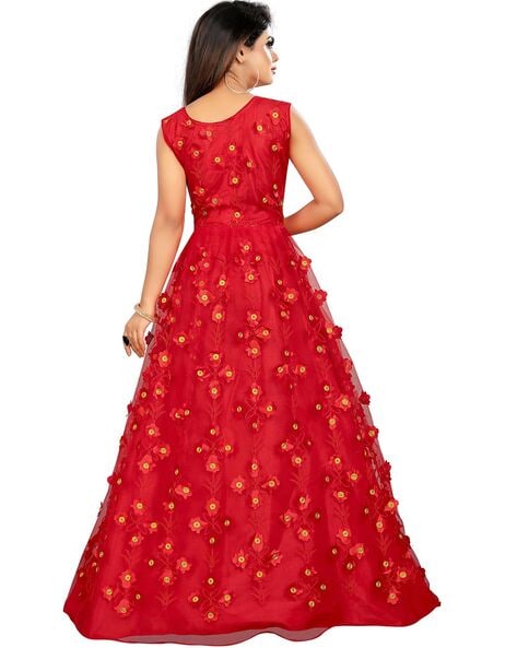 Carlton London Red A-Line Dress
