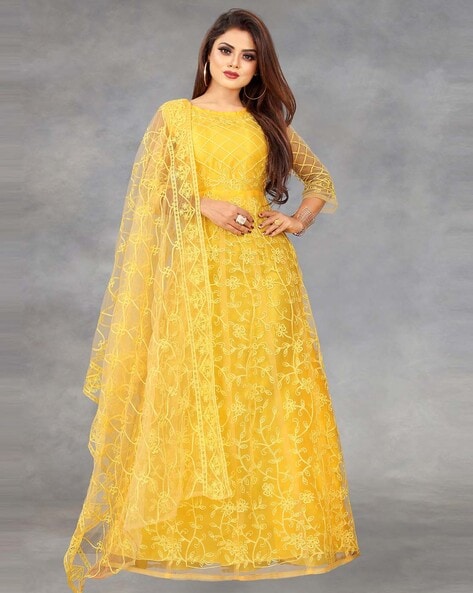 Buy Yellow Dresses for Women by APNISHA ...