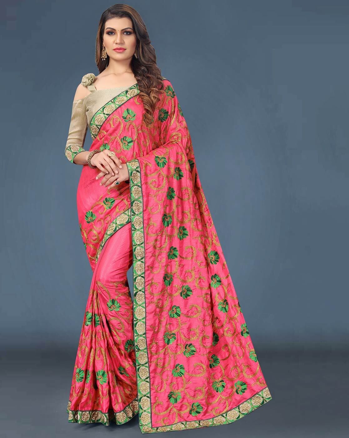 Sarees | Brand New Bahubali Silk Saree (With Blouse Piece) | Freeup