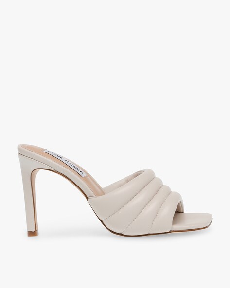 Steve madden 2024 white heel sandals