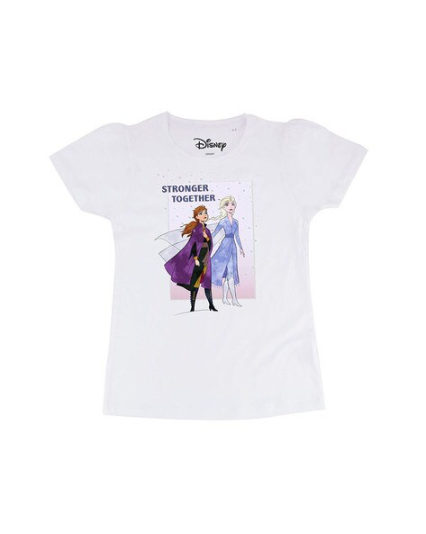 Buy Yellow Tshirts for Girls by Disney By Wear Your Mind Online