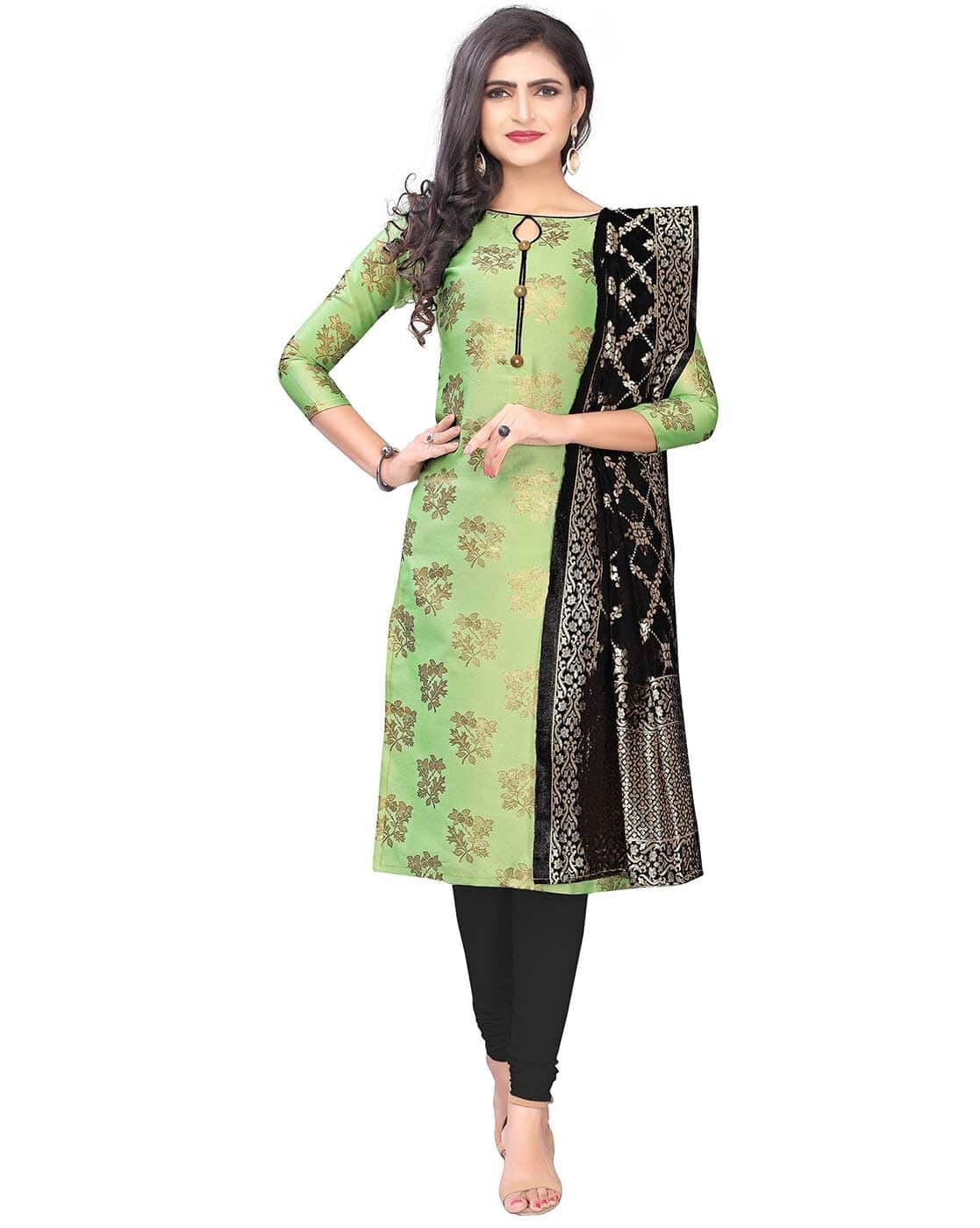 Buy Light Green Dress Material for 