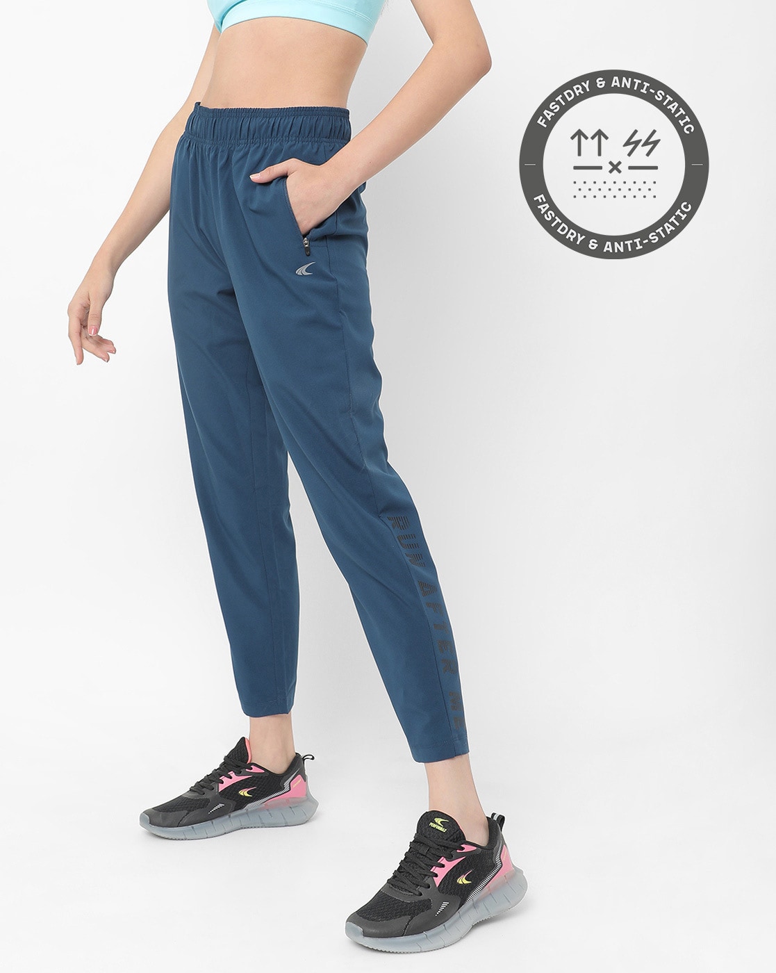 Buy Navy Blue Track Pants for Women by PERFORMAX Online  Ajiocom