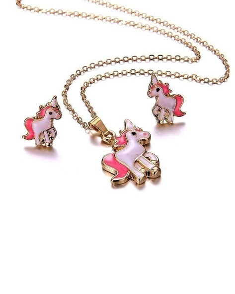 unicorn charm necklace