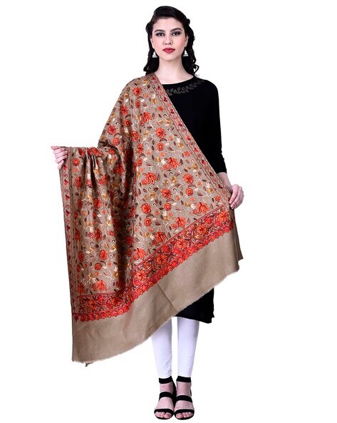 Floral Printed Ethnic Shawl Price in India