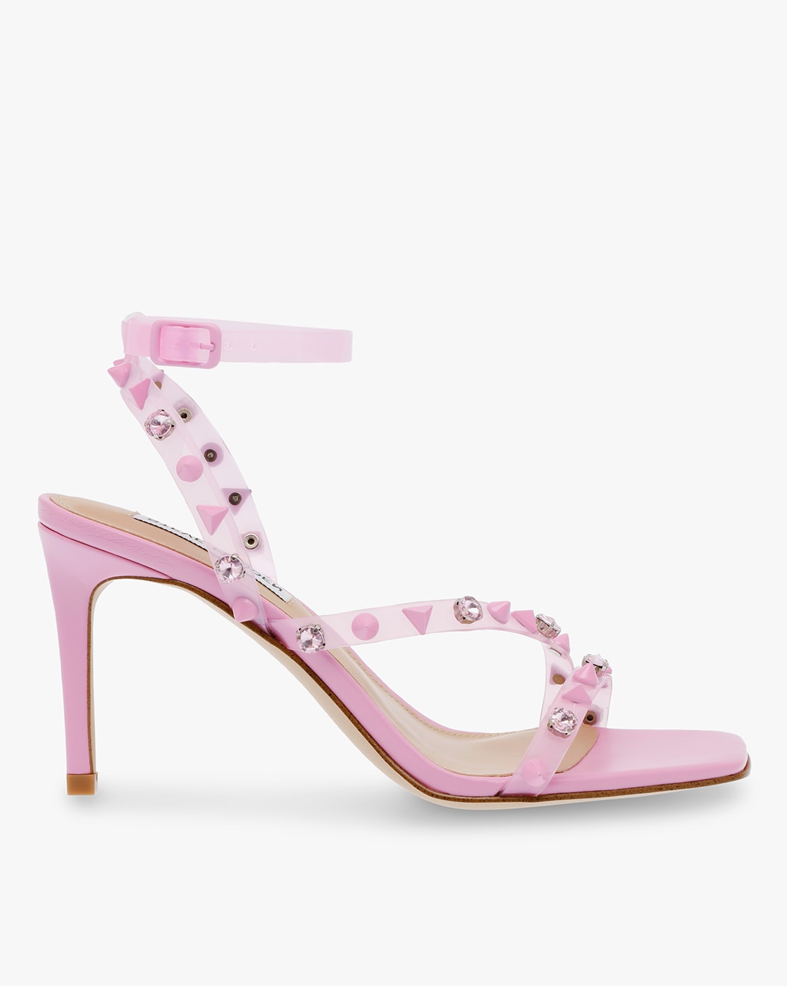 Pink studded 2024 sandals