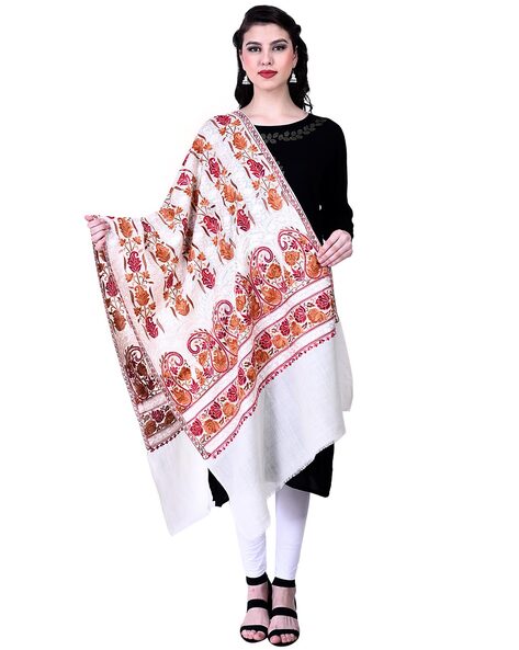 Kashmiri Embroidered Stole Price in India