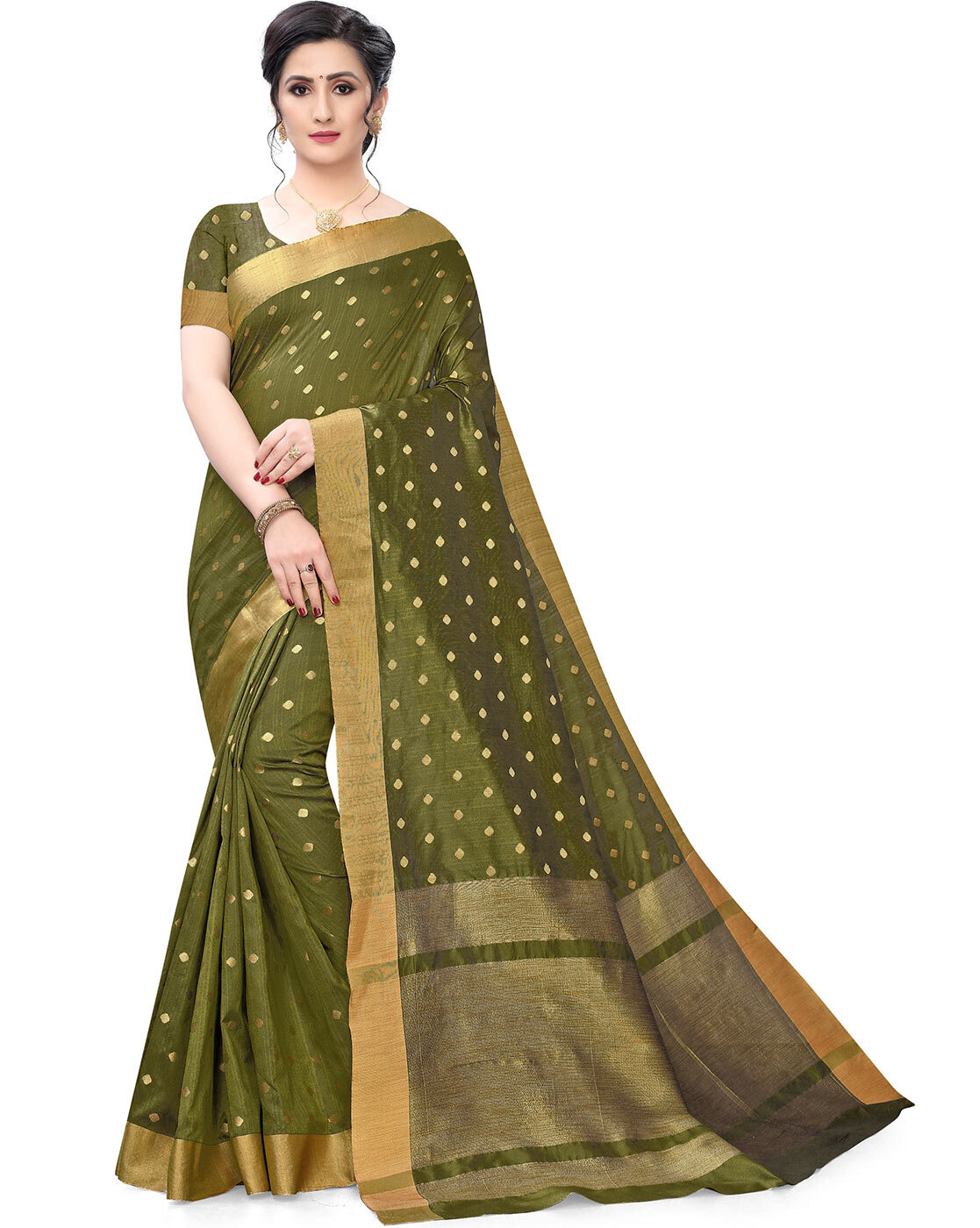 Buy Green Sarees for Women by GRIVA ...