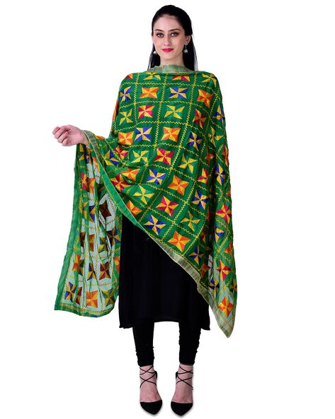 Embroidered Chiffon Dupatta Price in India