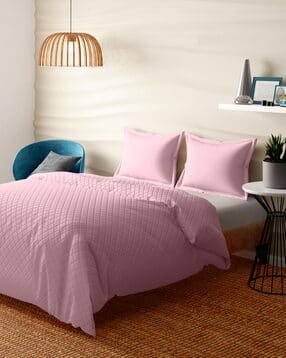 Checked 144 TC Cotton Double Bedcover