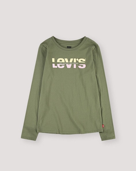 Buy Olive Green Tshirts for Girls by LEVIS Online 