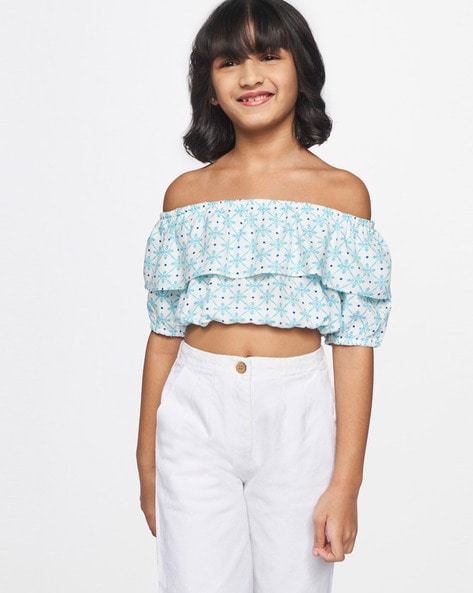 Girls discount bardot top