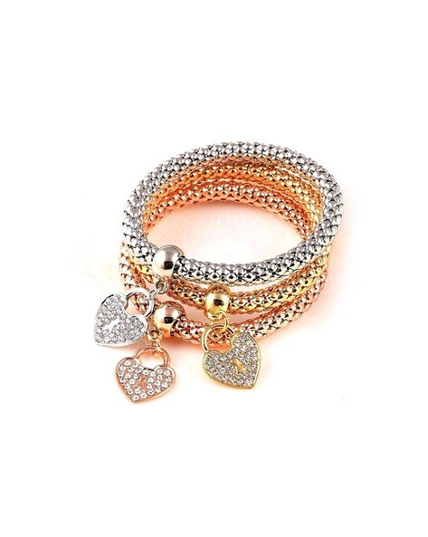 Buy Silver-Toned Bracelets & Bangles for Women by Jazz And Sizzle Online |  Ajio.com