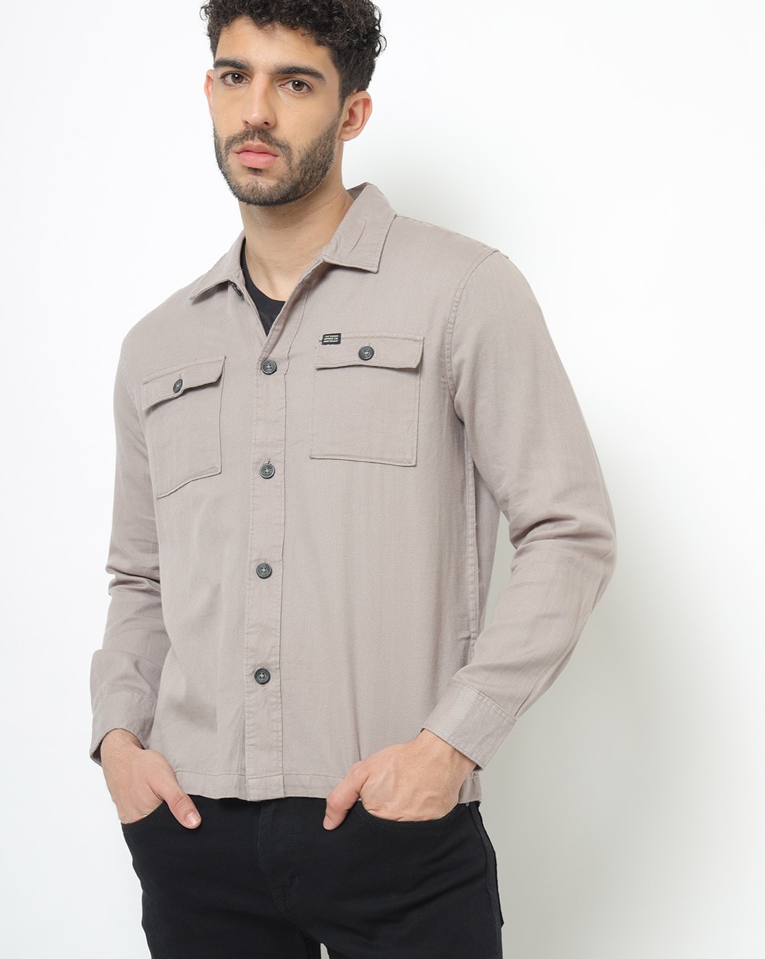 Plain corduroy GREY ASH FLAP POCKET COUDROY SHIRT, Full Sleeves, Casual  Wear at Rs 650/piece in New Delhi