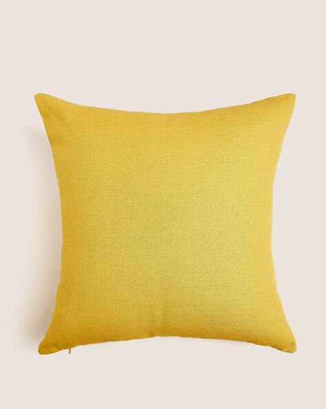 Plain shop yellow cushions