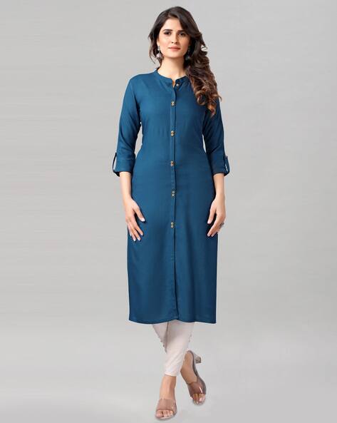 Green Kurtas for Women by SANISA Online 