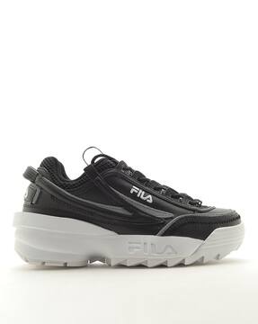 black patent fila
