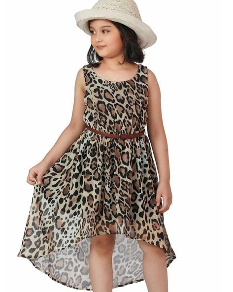 Animal print 2024 girls dress