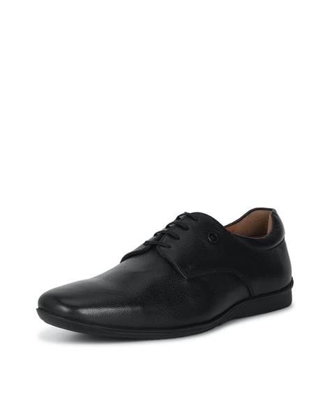 Louis Philippe Round-Toe Leather Derby Shoes