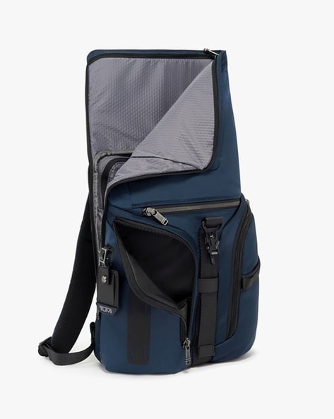 Buy TUMI Alpha Bravo Logistics Flap Lid 15 Laptop Backpack Navy Blue Color Men AJIO LUXE