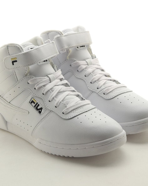 Fila high tops all on sale white