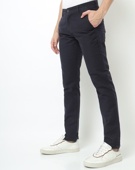 Men Chino Long Pants Straight Fitted Casual Trousers Size 3038  Fruugo IN