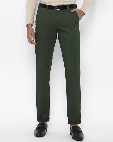 allen solly slim fit formal pants