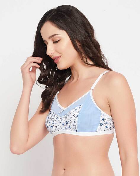 Micro Print Non-Padded Bra