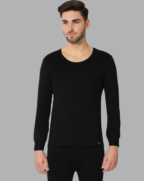 Black thermal top store mens