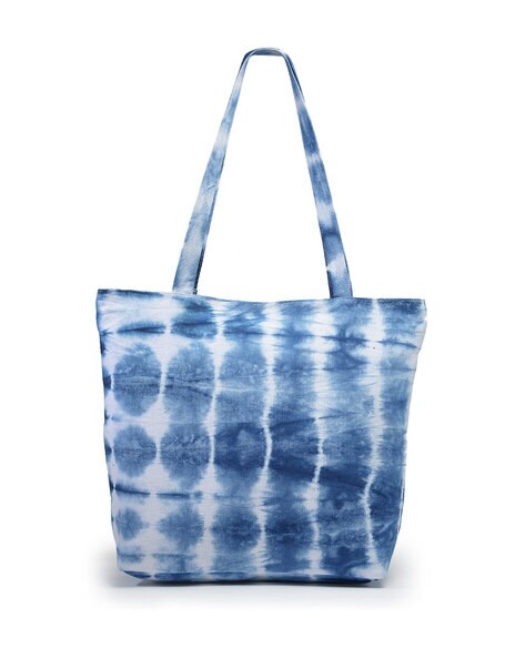 J.CREW Handbag Navy Blue Woven Nylon Leather Trim Satchel Shoulder Purse or  Bag | eBay