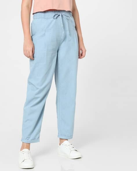 Buy Blue Trousers \u0026 Pants for Women by 